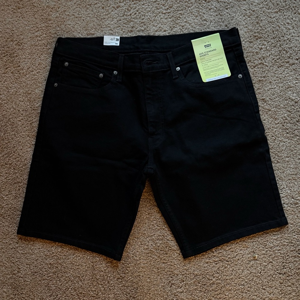 NWT Levi’s Men’s 405 Standard 10” Shorts KS Black size 36